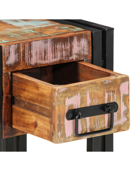 Comodino vitaXL 40x40x40 cm in legno massello recuperato