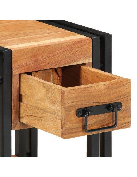 Comodino  30x30x40 cm in legno massello di acacia