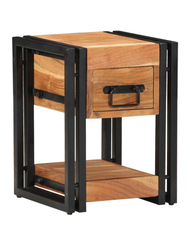 Armadio da Notte con cassetto Marrone 30 x 30 x 40 cm
