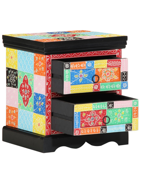 Comodino 2 pz Multicolore 40x35x45 cm Legno ingegnerizzato