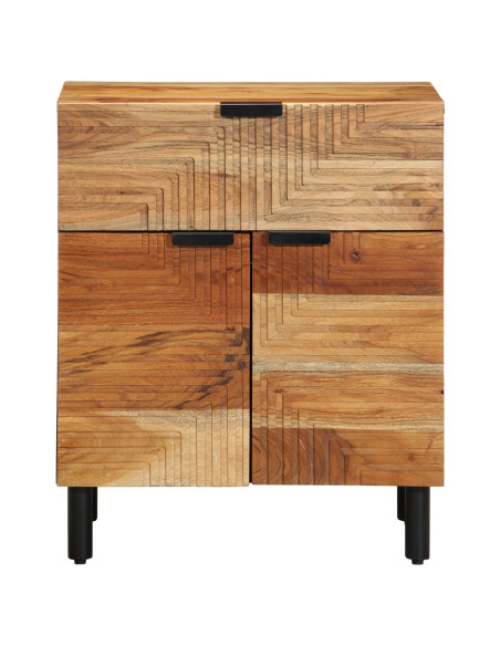 Comodino  50x33x60 cm in Legno Massello di Acacia