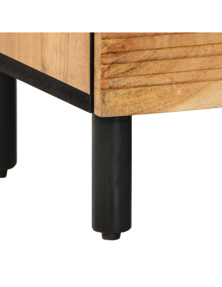 Comodino  50x33x60 cm in Legno Massello di Acacia