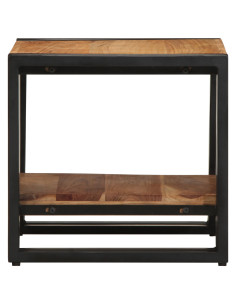 Tavolino da salotto 40 x 40 x 38 cm Legno di Acacia Massello 2