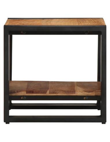 Tavolino da salotto 40 x 40 x 38 cm Legno di Acacia Massello