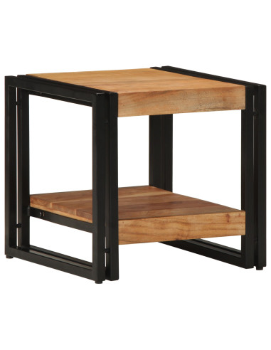 Tavolino da salotto 40 x 40 x 38 cm Legno di Acacia Massello