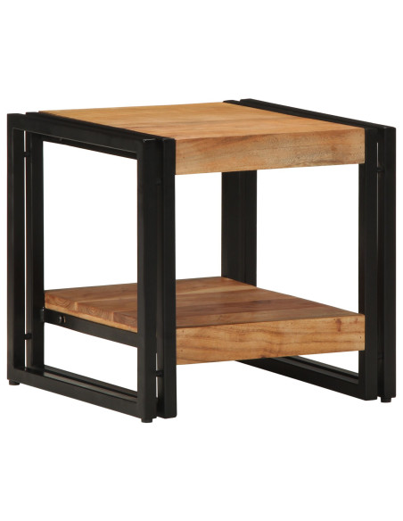 Tavolino da salotto 40 x 40 x 38 cm Legno di Acacia Massello