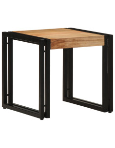 Tavolino da salotto 40 x 40 x 38 cm Legno di Acacia Massello 2