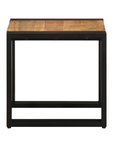 Tavolino da caffè  40x50x38 cm in legno massello di acacia