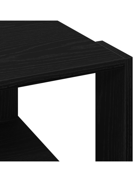 Tavolino da caffè negra in rovere 85x55x31 cm in legno ingegnerizzato