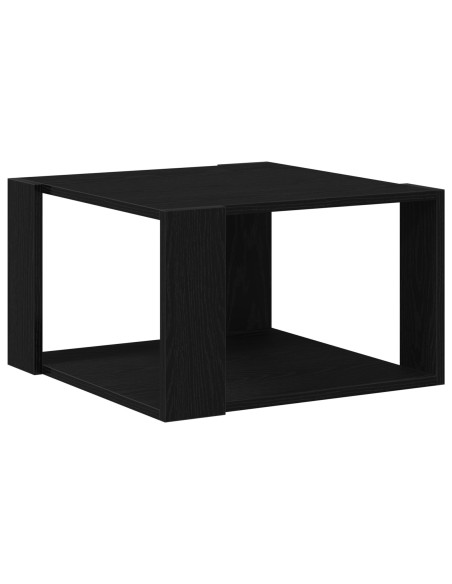 Tavolino da caffè negra in rovere 85x55x31 cm in legno ingegnerizzato