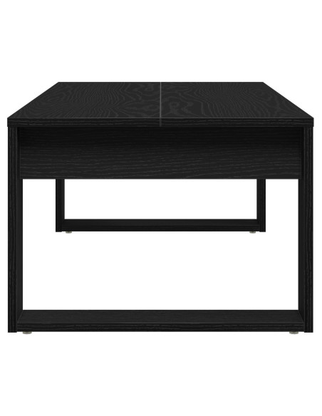 Tavolino da caffè in rovere nero 102x50x35 cm in legno ingegnerizzato