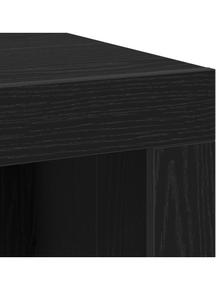Tavolino da caffè Nero Rovere 102x50x35 cm Legno ingegnerizzato