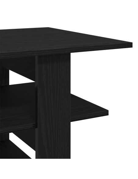 Tavolino da caffè vitaXL Nero Rovere 102x55x42 cm Legno ingegnerizzato