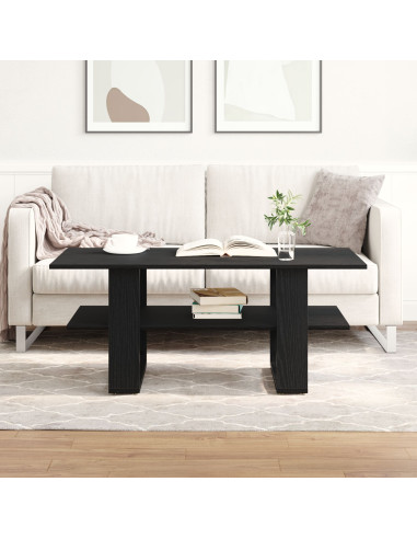 Tavolino da salotto Rovere Nero 102 x 55 x 42 cm