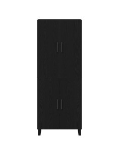 Credenza 2 pcs Rovere nero 69,5 x 34 x 180 cm 2