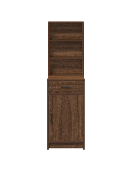 Armadietto Alto Marrone Rovere 40x41x135 cm Legno Ingegnerizzato