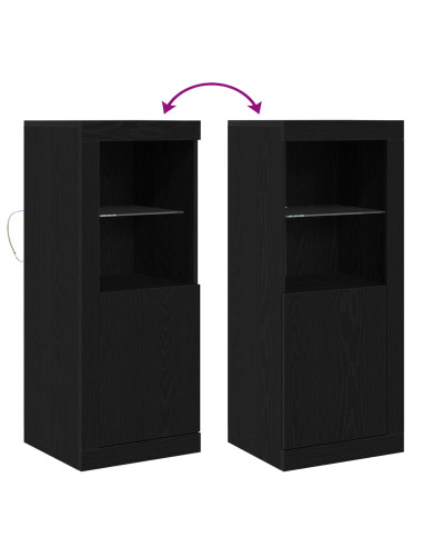 Madia LED Nero 41 x 37 x 100 cm Legno multistrato