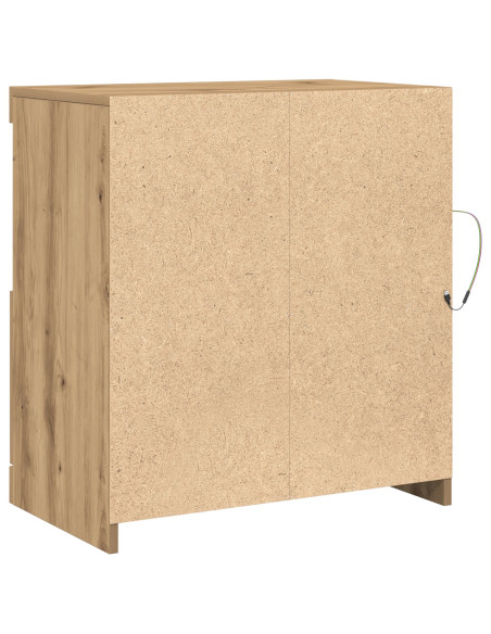 Mobile con luci LED Rovere Artigianale 60x37x67 cm