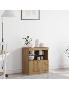 Madia LED Marrone 60,5 x 37 x 67 cm Legno multistrato 2