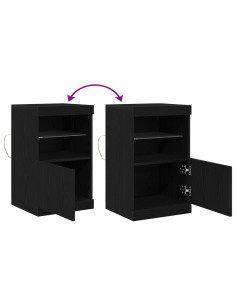 Madia LED Rovere Nero 41 x 37 x 67 cm Legno multistrato 2