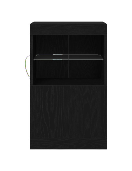 Madia LED Rovere Nero 41 x 37 x 67 cm Legno multistrato