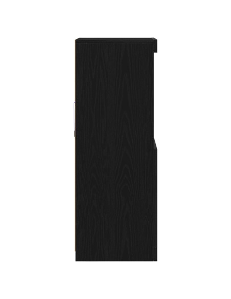 Madia LED Rovere Nero 41 x 37 x 100 cm Legno multistrato