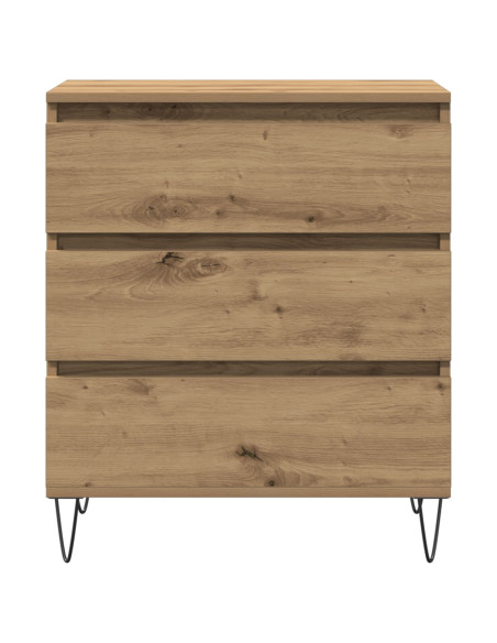 Credenza con Cassetti Rovere Artigianale 60x35x70 cm Legno Ingegnerizzato
