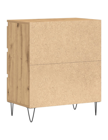 Credenza con Cassetti Rovere Artigianale 60x35x70 cm Legno Ingegnerizzato