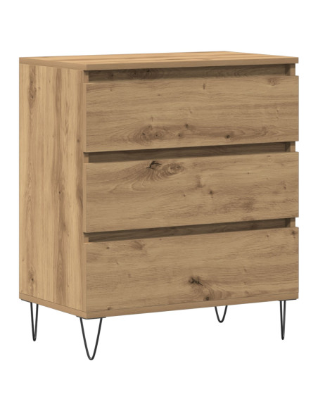 Credenza con Cassetti Rovere Artigianale 60x35x70 cm Legno Ingegnerizzato