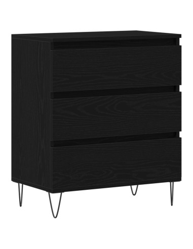 Credenza Rovere Nero 60 x 35 x 70 cm Legno multistrato
