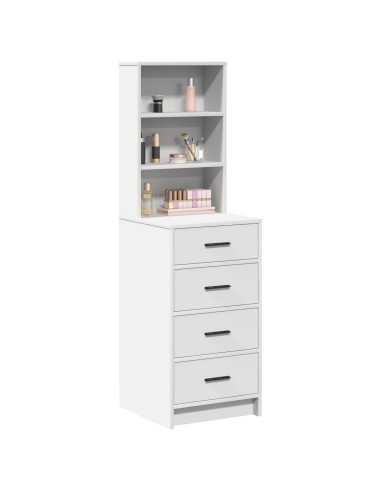 Credenza con cassetto Bianco 40 x 41 x 135 cm Legno multistrato