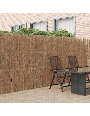 Recinzione in fascine Marrone 400 x 180 cm Ramo di bosco