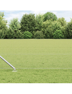 Palo della recinzione Argento 100 x 0,5 m (rete 25 x 25 mm)