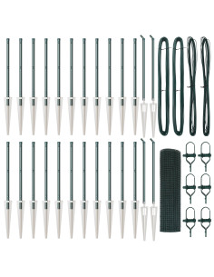 Palo della recinzione Verde 50 x 0,6 m (maglia 19 x 19 mm)