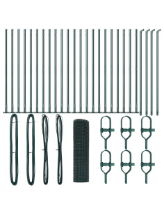 Palo della recinzione Verde 50 x 0,4 m (mesh 19 x 19 mm)