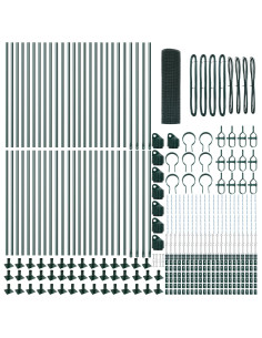 Palo della recinzione Verde 100 x 0,8 m (rete 16 x 16 mm)