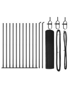 Palo della recinzione Grigio 25 x 0,6 m (mesh 16 x 16 mm)