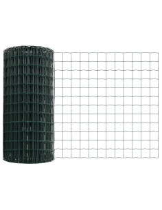 Recinzione con Posto Verde 0,6 x 10 m Acciaio e PVC