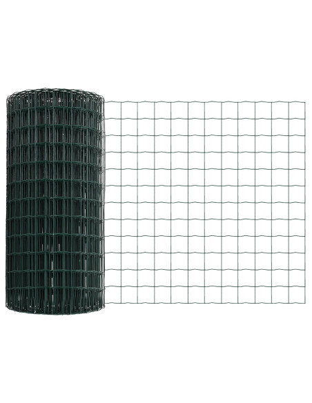 Recinzione con Posto Verde 0,6 x 10 m Acciaio e PVC