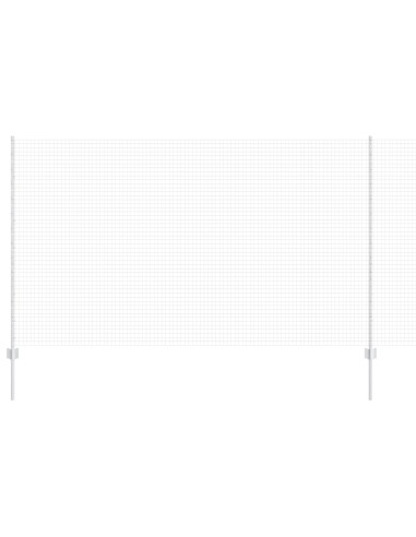 Recinzione con Posto Argento 1,4 x 10 m Acciaio