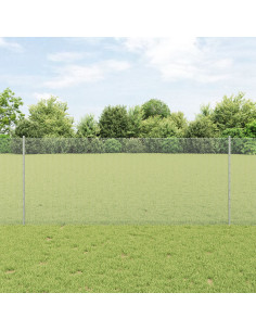 Recinzione con Posto Argento 1 x 10 m Acciaio