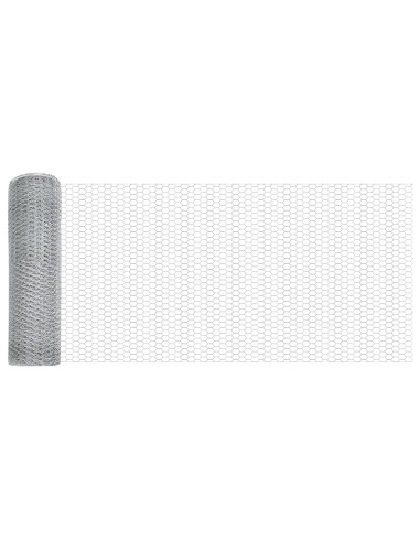 Recinzione con Posto Argento 0,8 x 50 m Acciaio