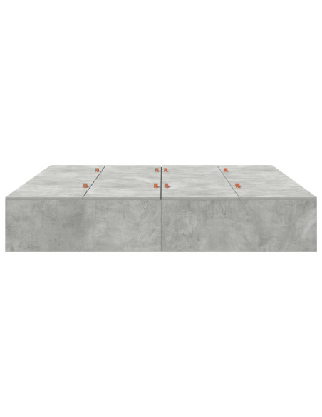 Letto Contenitore Grigio Cemento 180x200 cm