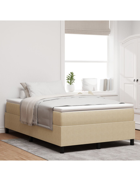 Letto Box Spring  Verde Chiaro Grigio 120x200 cm Tessuto Vellutato