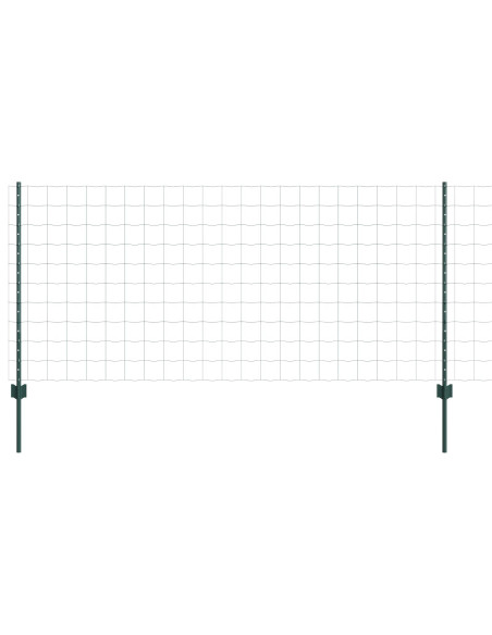 Set di Recinzioni da Giardino  Set di 2 Verde Acciaio 25 x 1 m