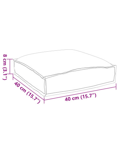 Cuscino 6 pcs Motivo Foglia 40 x 40 x 8 cm Tessuto Oxford