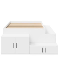 Struttura letto con contenitore Bianco 244 x 127 x 53.5 cm