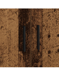 Struttura letto con contenitore Legno vecchio 100 cm