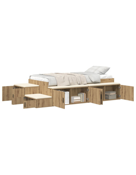 Struttura Letto  in Rovere Artigianale 100x200 cm