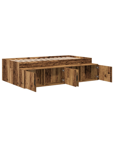 Struttura Letto  Rovere Artigianale 75x190 cm